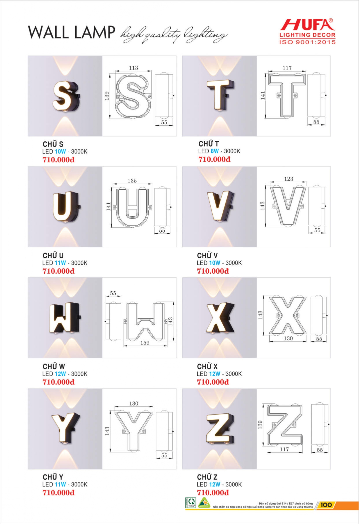 Bảng giá đèn LED HUFA 2026